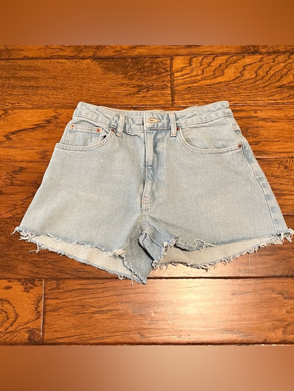 Topshop Cut Off Jean Short Sz 6